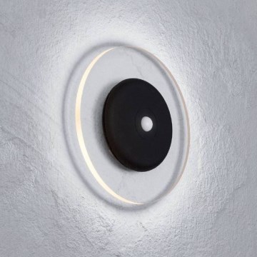 Eglo - LED RGBW polnilna stenska svetilka z možnostjo zatemnitve, s senzorjem gibanja in mraka LED/5V 2000 mAh črna + daljinski upravljalnik