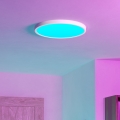 Eglo - LED RGBW stropna svetilka za kopalnico z možnostjo zatemnitve LED/17,5W/230V 2700-6500K Ø 38,9 cm IP44 bela