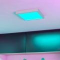 Eglo - LED RGBW stropna svetilka za kopalnico z nastavljivo svetlostjo LED/10,5W/230V 2700-6500K 22x22 cm IP44 bela