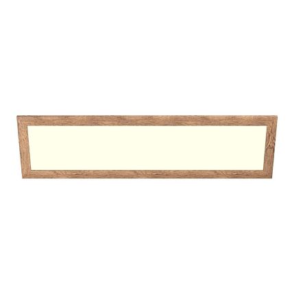 Eglo - LED RGBW zatemljiv površinsko montiran panel SALOBRENA-C WOOD LED/34W/230V 2700-6500K 34x124 cm rjava + daljinski upravljalnik