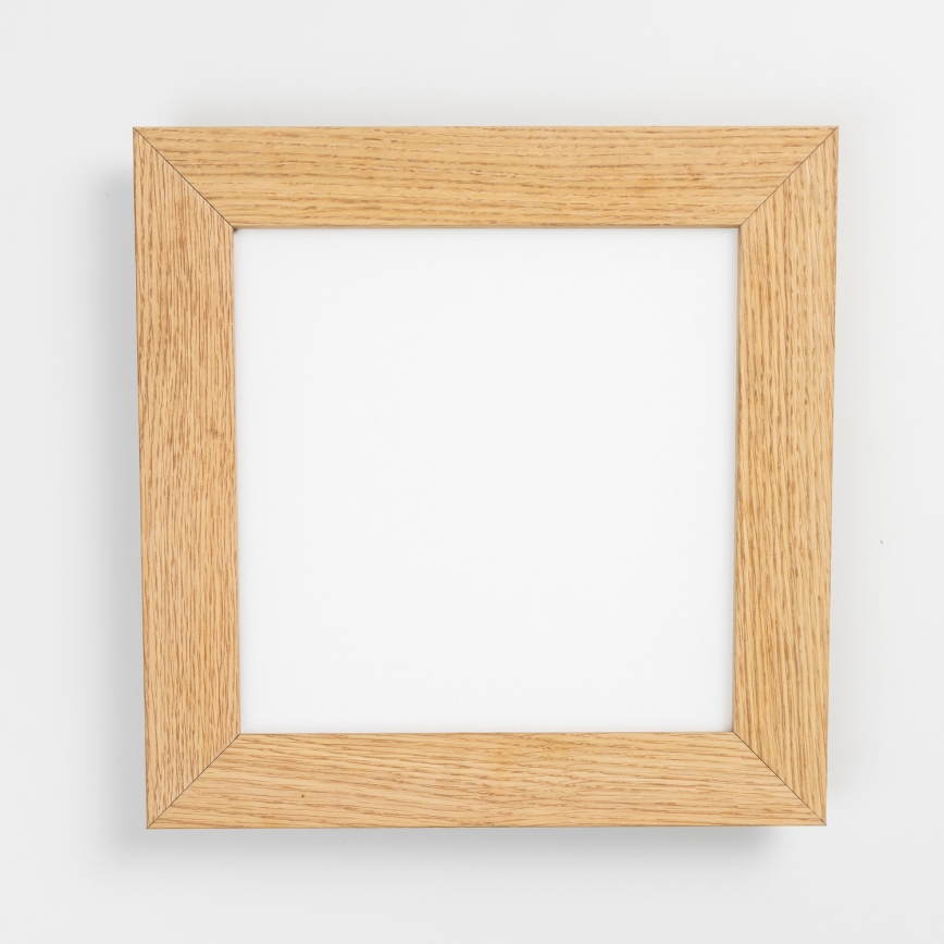 Eglo - LED RGBW zatemljiv površinsko montiran panel SALOBRENA-C WOOD LED/16W/230V 2700-6500K 34x34 cm rjava + daljinski upravljalnik