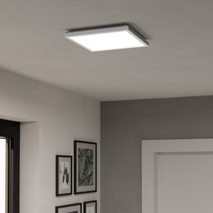 Eglo - LED RGBW Zatemnitvena kopalniška stropna svetilka LED/13,4W/230V 2700-6500K 29x29 cm IP44 bela ZigBee