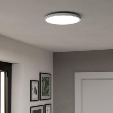 Eglo - LED RGBW Zatemnitvena kopalniška stropna svetilka LED/13,9W/230V 2700-6500K pr. 30 cm IP44 bela ZigBee
