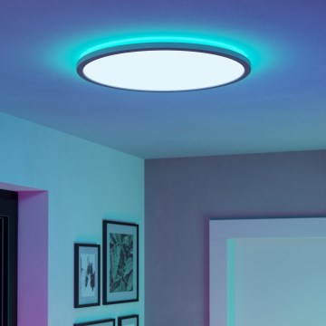 Eglo - LED RGBW Zatemnitvena kopalniška stropna svetilka LED/16,8W/230V 2700-6500K pr. 50 cm IP44 bela ZigBee