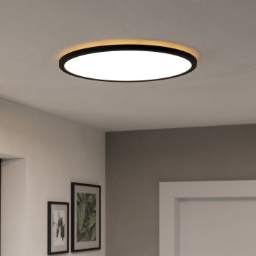 Eglo - LED RGBW Zatemnitvena kopalniška stropna svetilka LED/16,8W/230V 2700-6500K pr. 50 cm IP44 črna ZigBee