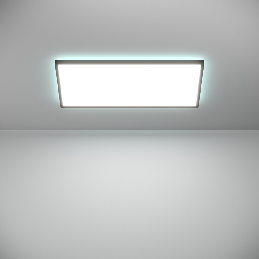 Eglo - LED RGBW Zatemnitvena kopalniška stropna svetilka LED/17,2W/230V 2700-6500K 30x57cm IP44 črna ZigBee