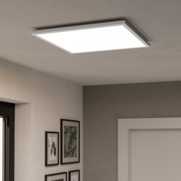 Eglo - LED RGBW Zatemnitvena kopalniška stropna svetilka LED/17W/230V 2700-6500K 50x50 cm IP44 bela ZigBee