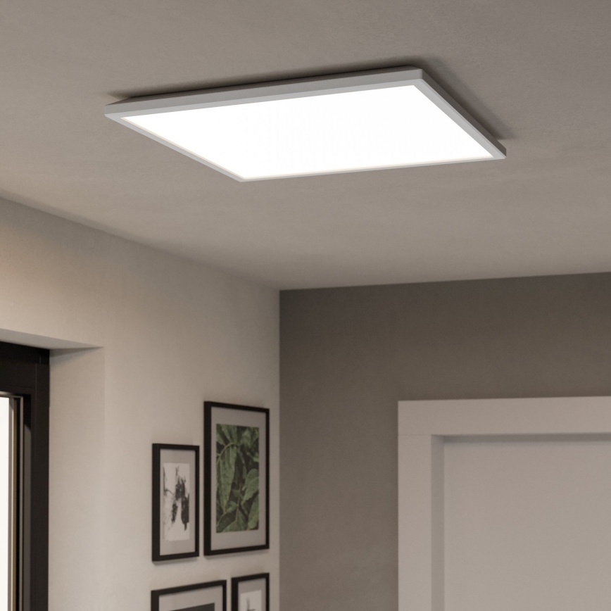 Eglo - LED RGBW Zatemnitvena kopalniška stropna svetilka LED/17W/230V 2700-6500K 50x50 cm IP44 bela ZigBee