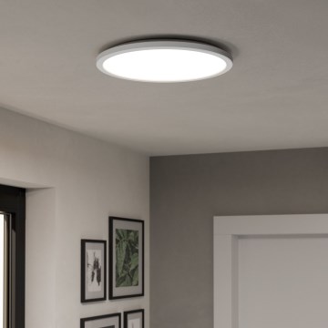 Eglo - LED RGBW Zatemnitvena kopalniška stropna svetilka LED/18,5W/230V 2700-6500K pr. 38,9cm IP44 bela ZigBee