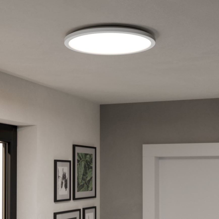 Eglo - LED RGBW Zatemnitvena kopalniška stropna svetilka LED/18,5W/230V 2700-6500K pr. 38,9cm IP44 bela ZigBee