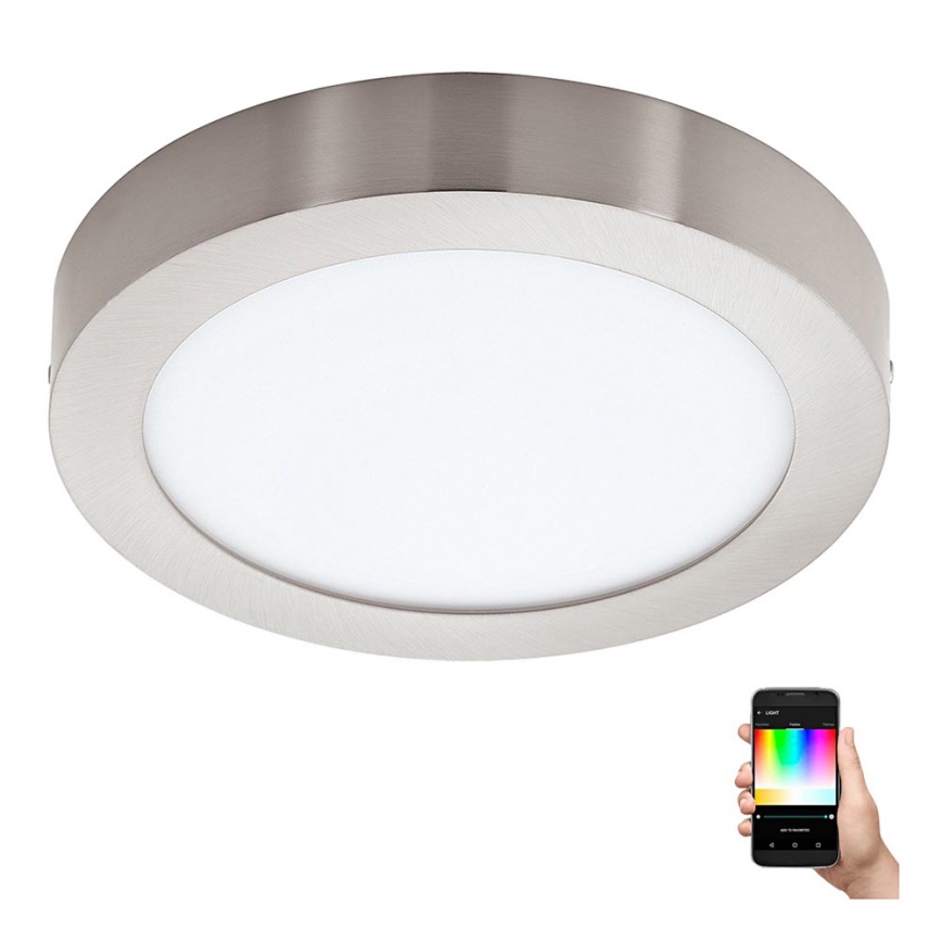 Eglo - LED RGBW Zatemnitvena stropna svetilka FUEVA-C LED/21W/230V Bluetooth