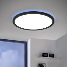 Eglo - LED RGBW Zatemnitvena stropna svetilka LED/14,6W/230V črna ZigBee