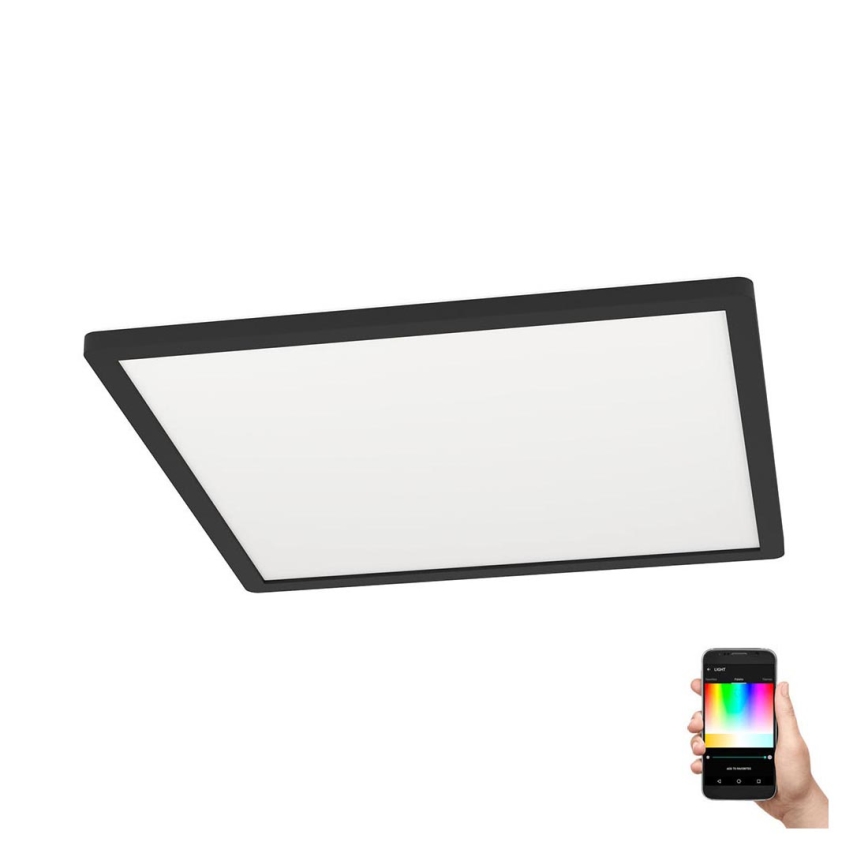 Eglo - LED RGBW Zatemnitvena stropna svetilka LED/16,5W/230V črna ZigBee