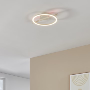 Eglo - LED RGBW Zatemnitvena stropna svetilka LED/17W/230V 2700-6500K bela + Daljinski upravljalnik