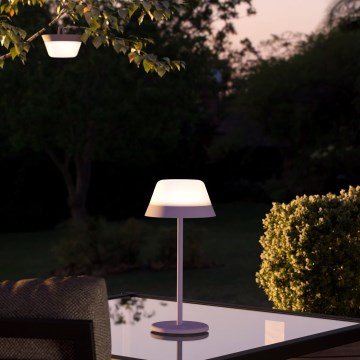 Eglo - LED RGBW Zatemnitvena zunanja svetilka na dotik 2v1 LED/1,5W/5V 2600 mAh IP54 vijolična