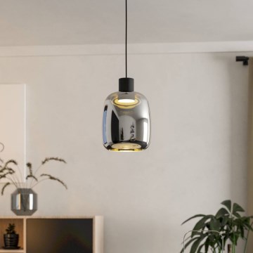 Eglo - LED RGBW Zatemnitveni lestenec na vrvici LED/3,7W/230V 2700-6500K črna ZigBee