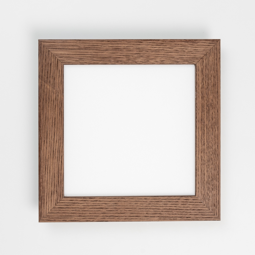 Eglo - LED RGBW Zatemnitveni nadgradni panel SALOBRENA-C WOOD LED/16W/230V 2700-6500K 34x34 cm temno rjava + Daljinski upravljalnik