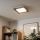 Eglo - LED RGBW Zatemnitveni nadgradni panel SALOBRENA-C WOOD LED/16W/230V 2700-6500K 34x34 cm rjava + Daljinski upravljalnik