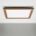 Eglo - LED RGBW Zatemnitveni nadgradni panel SALOBRENA-C WOOD LED/30,5W/230V 2700-6500K 64x64 cm rjava + Daljinski upravljalnik