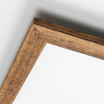 Eglo - LED RGBW Zatemnitveni nadgradni panel SALOBRENA-C WOOD LED/21W/230V 2700-6500K 49,5x49,5 cm rjava + Daljinski upravljalnik