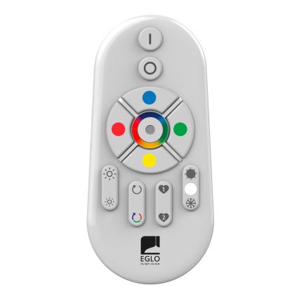 Eglo - LED RGBW Zatemnitveni nadgradni panel SALOBRENA-C WOOD LED/21W/230V 2700-6500K 49,5x49,5 cm rjava + Daljinski upravljalnik