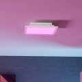 Eglo - LED RGBW zatemnjevalno stropno svetilo LED/14W/230V 2700-6500K 30x30 cm belo