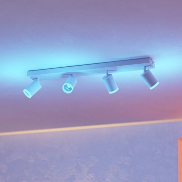 Eglo - LED RGBW Zatemnjiva točkovna svetilka 4xLED/3,7W/230V 2700-6500K bela