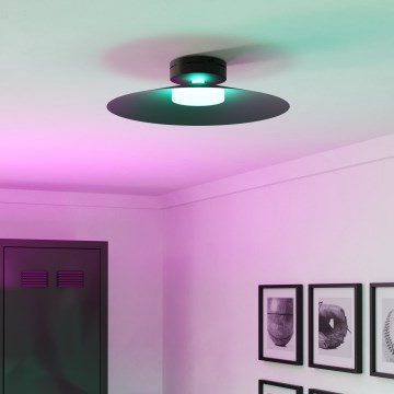 Eglo - LED RGBW zatemnljiva stropna svetilka LED/15,5W/230V 2700-6500K, Ø 45 cm, črna