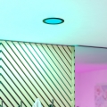 Eglo - LED RGBW Zatemnljiva vgradna stropna svetilka za kopalnico LED/9,5W/230V 2700-6500K premer 16,8 cm IP44 črna