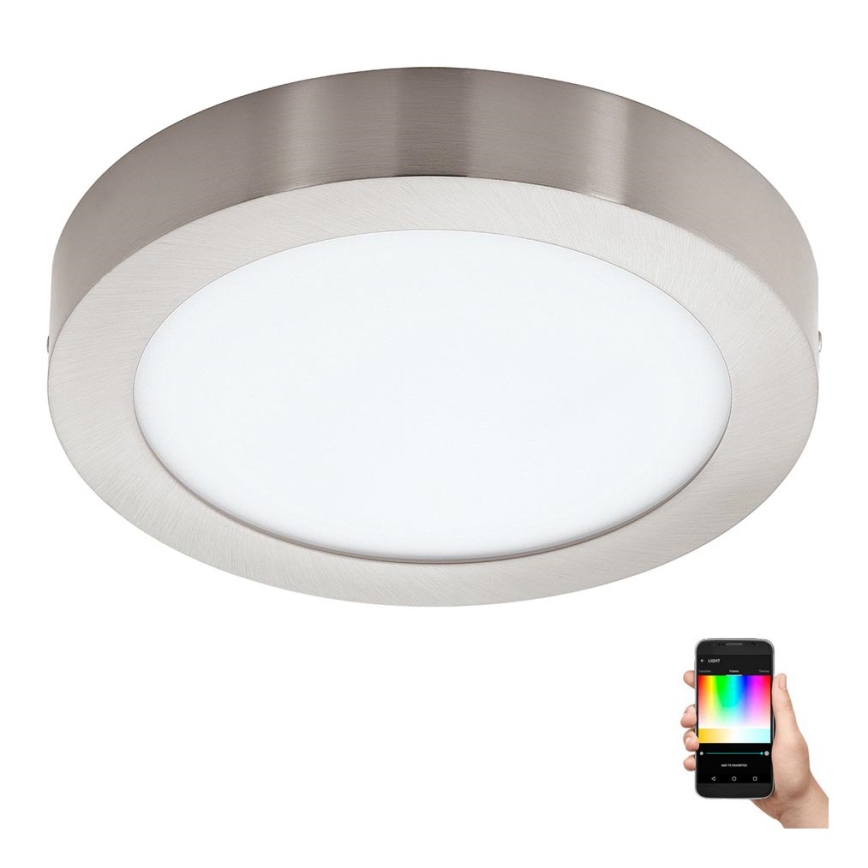 Eglo - LED RGBW zatemnljivo stropno svetilo FUEVA-C LED/15,6W/230V Bluetooth premer 22,5 cm