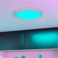 Eglo - LED RGBW zatemnljivo stropno svetilo za kopalnico LED/14,3W/230V 2700-6500K premer 27,8 cm IP44 bela