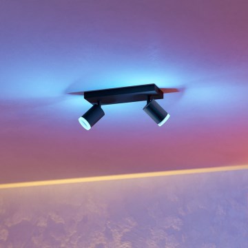 Eglo - LED RGBW zatemnljivo točkovno svetilo 2xLED/3,7W/230V 2700-6500K črna