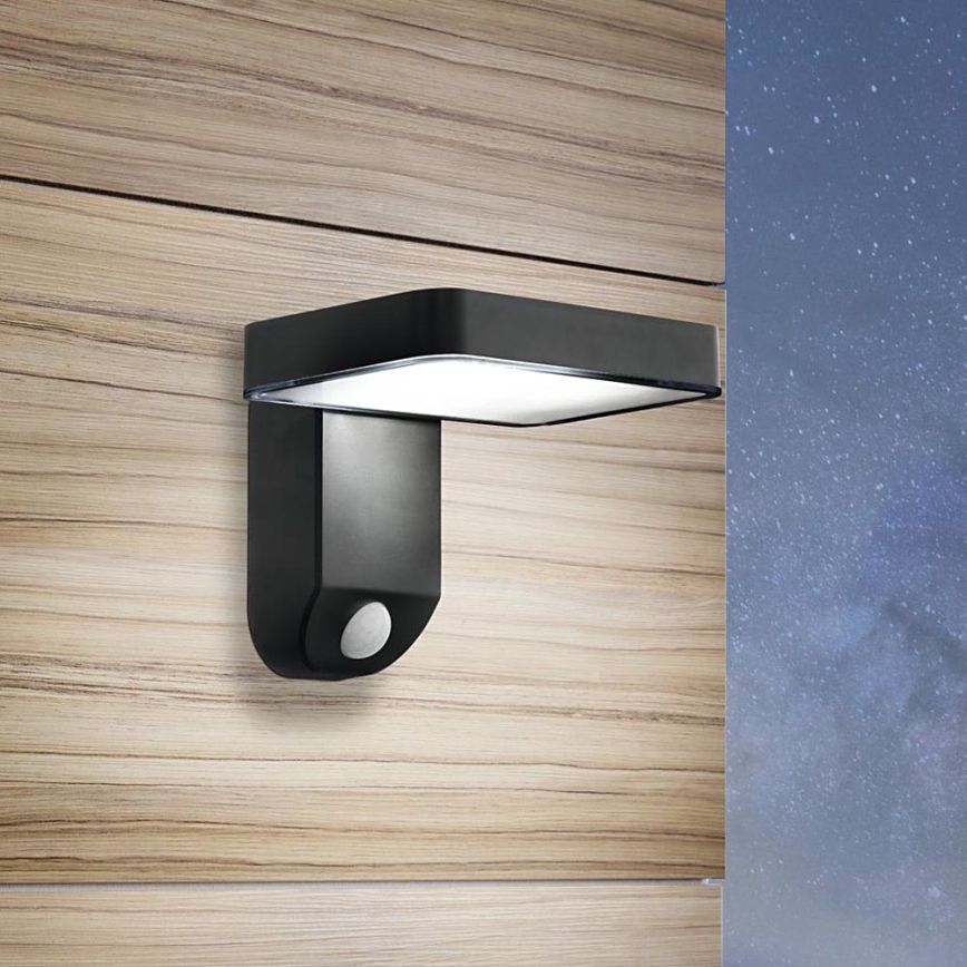 Eglo - LED Solarna stenska svetilka s senzorjem LED/4,5W/3,7V 2200 mAh IP44