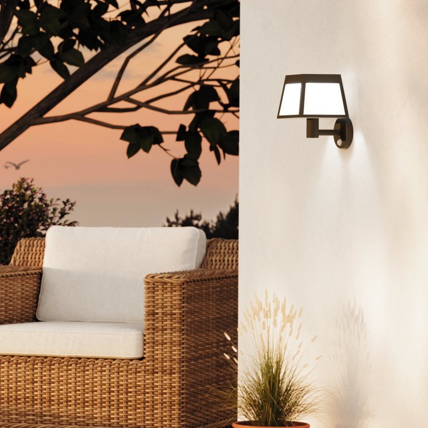 Eglo - LED Solarna stenska svetilka s senzorjem LED/7,5W/3,7V 2200 mAh IP44
