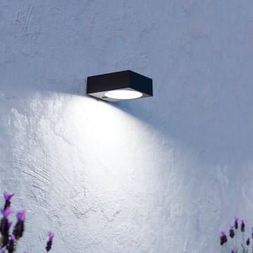 Eglo - LED solarno svetilo s senzorjem LED/6,5W/3,7V 2000mAh črna