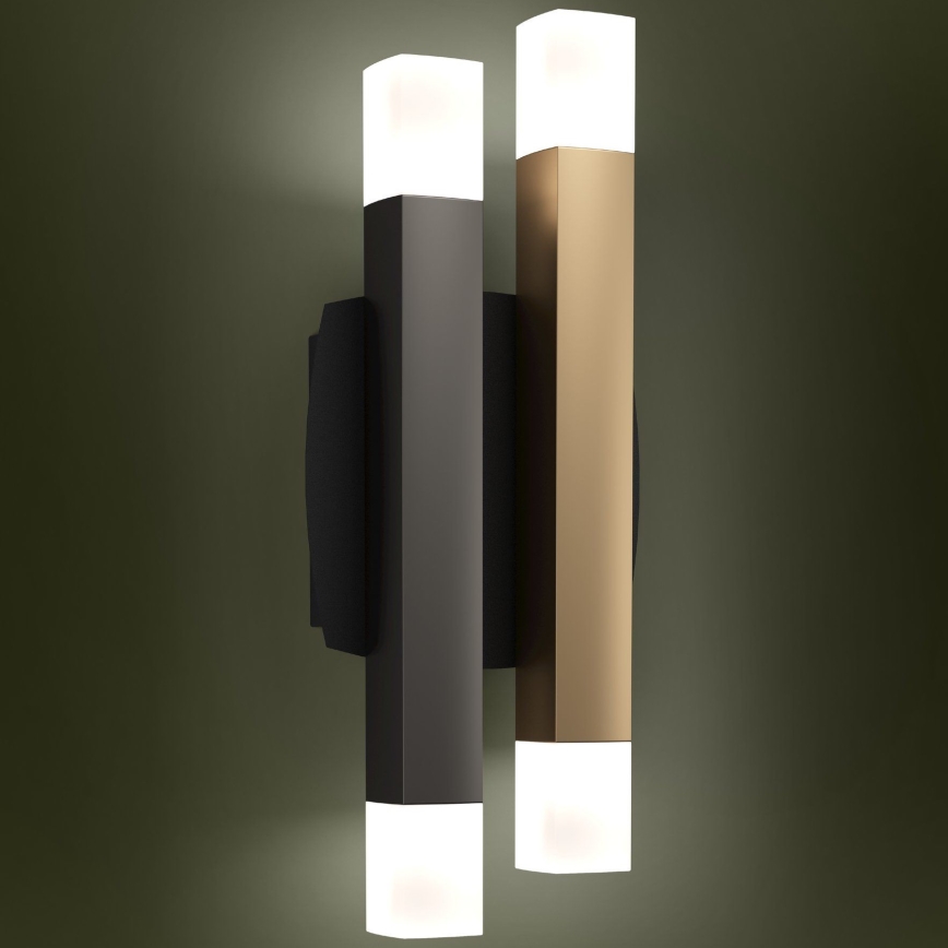 Eglo - LED Stenska svetilka 4xLED/3,3W/230V 3000K antracit/zlata