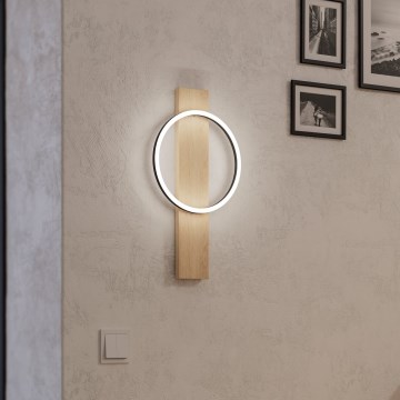 Eglo - LED Stenska svetilka LED/12W/230V 3000K bež/črna