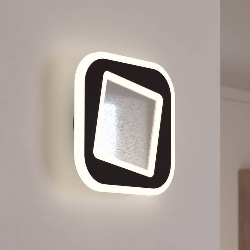 Eglo - LED Stenska svetilka LED/12W/230V 4000K črna