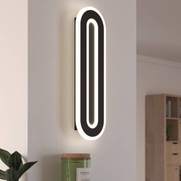 Eglo - LED Stenska svetilka LED/12W/230V 4000K črna