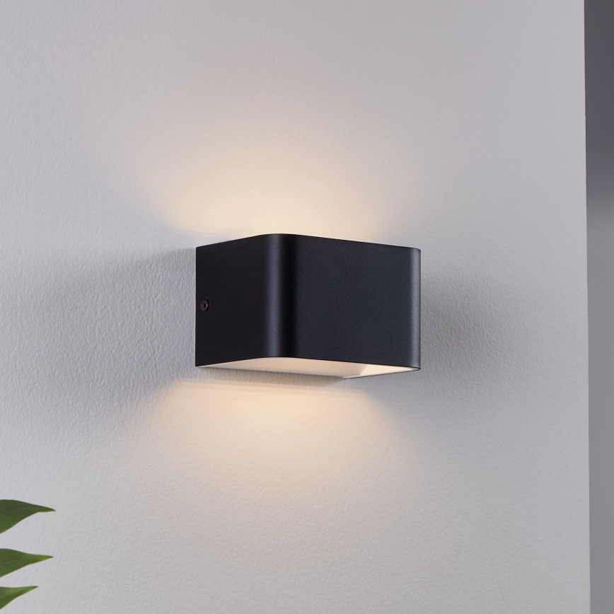 Eglo - LED Stenska svetilka LED/6W/230V 3000K črna