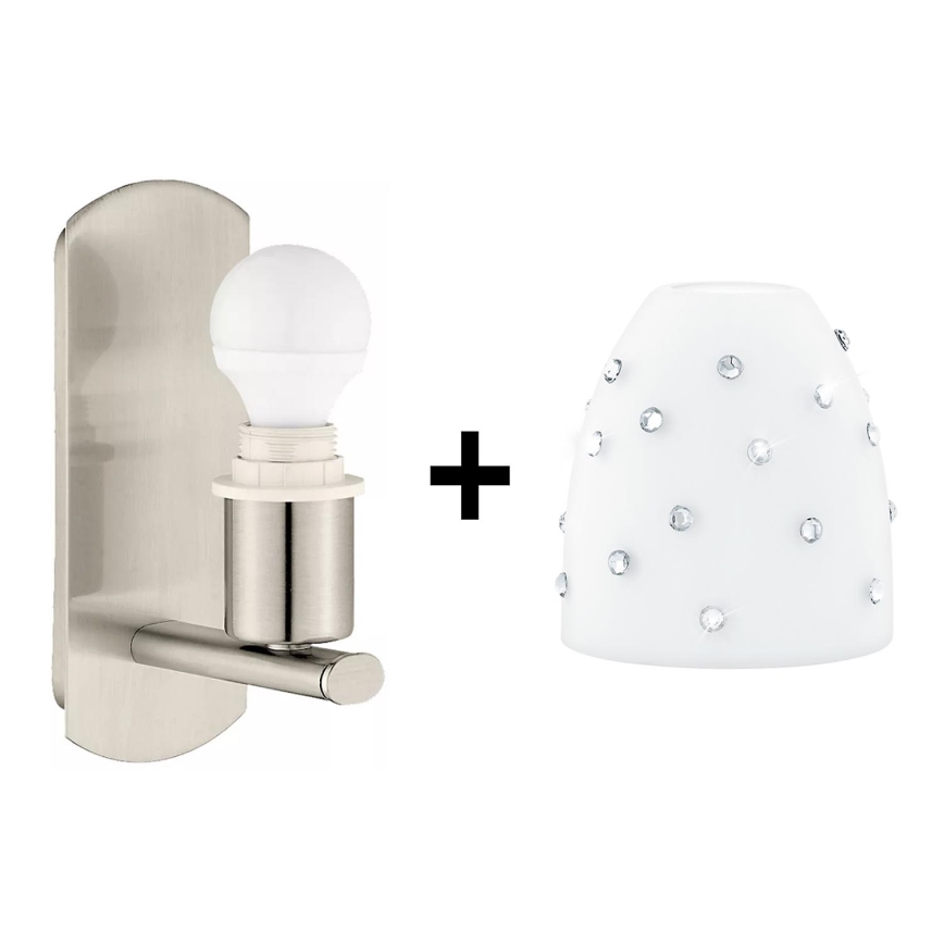 Eglo - LED Stenska svetilka MY CHOICE 1xE14/4W/230V mat krom/bela