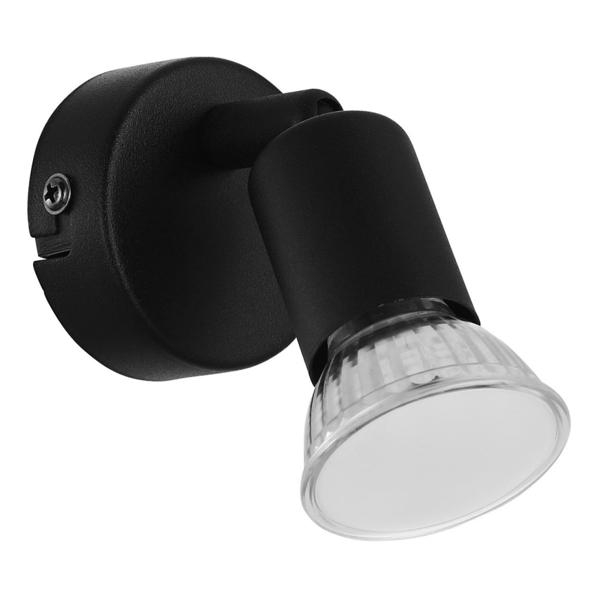 Eglo - LED Stenski reflektor 1xGU10/2,8W/230V 3000K črna