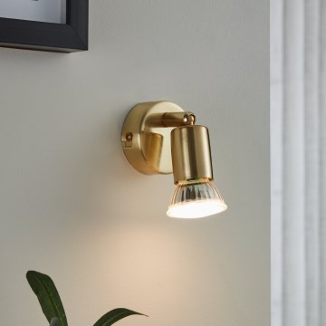 Eglo - LED Stenski reflektor 1xGU10/2,8W/230V 3000K zlata