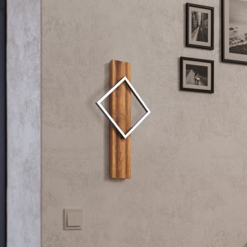 Eglo - LED stensko svetilo LED/13W/230V črna/rjava