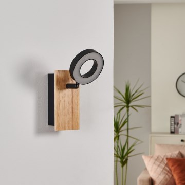 Eglo - LED stensko točkovno svetilo LED/4,2W/230V črna/rjava