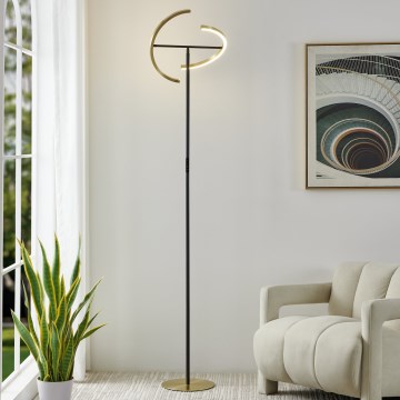 Eglo - LED stoječa svetilka z možnostjo zatemnitve 2xLED/8,8W/230V zlata/črna