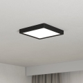 Eglo - LED stropna svetilka LED/10,5W/230V 2700/4000/6500K 22x22cm črna