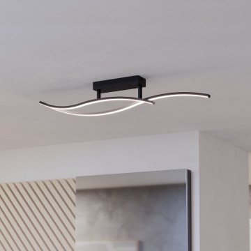 Eglo - LED Stropna svetilka LED/12W/230V 4000K črna