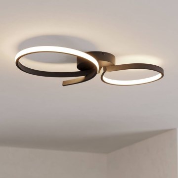 Eglo - LED Stropna svetilka LED/21W/230V 3000K črna