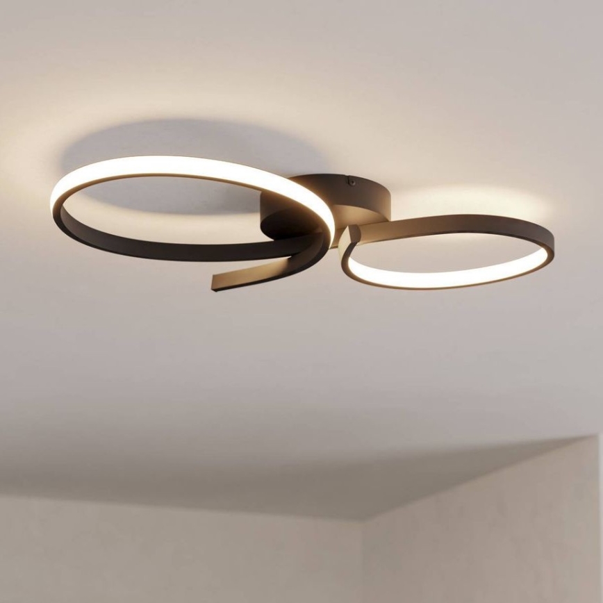 Eglo - LED Stropna svetilka LED/21W/230V 3000K črna